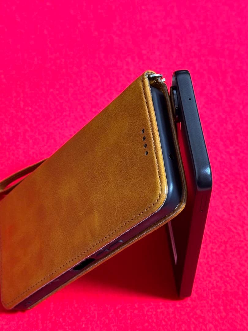 や*ん様 Libero 5GIV(ZTE)スマートフォン／ブラック:ケース付き