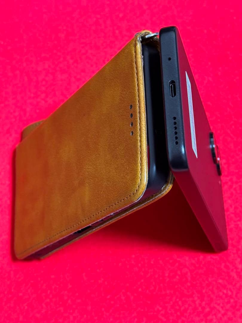 や*ん様 Libero 5GIV(ZTE)スマートフォン／ブラック:ケース付き