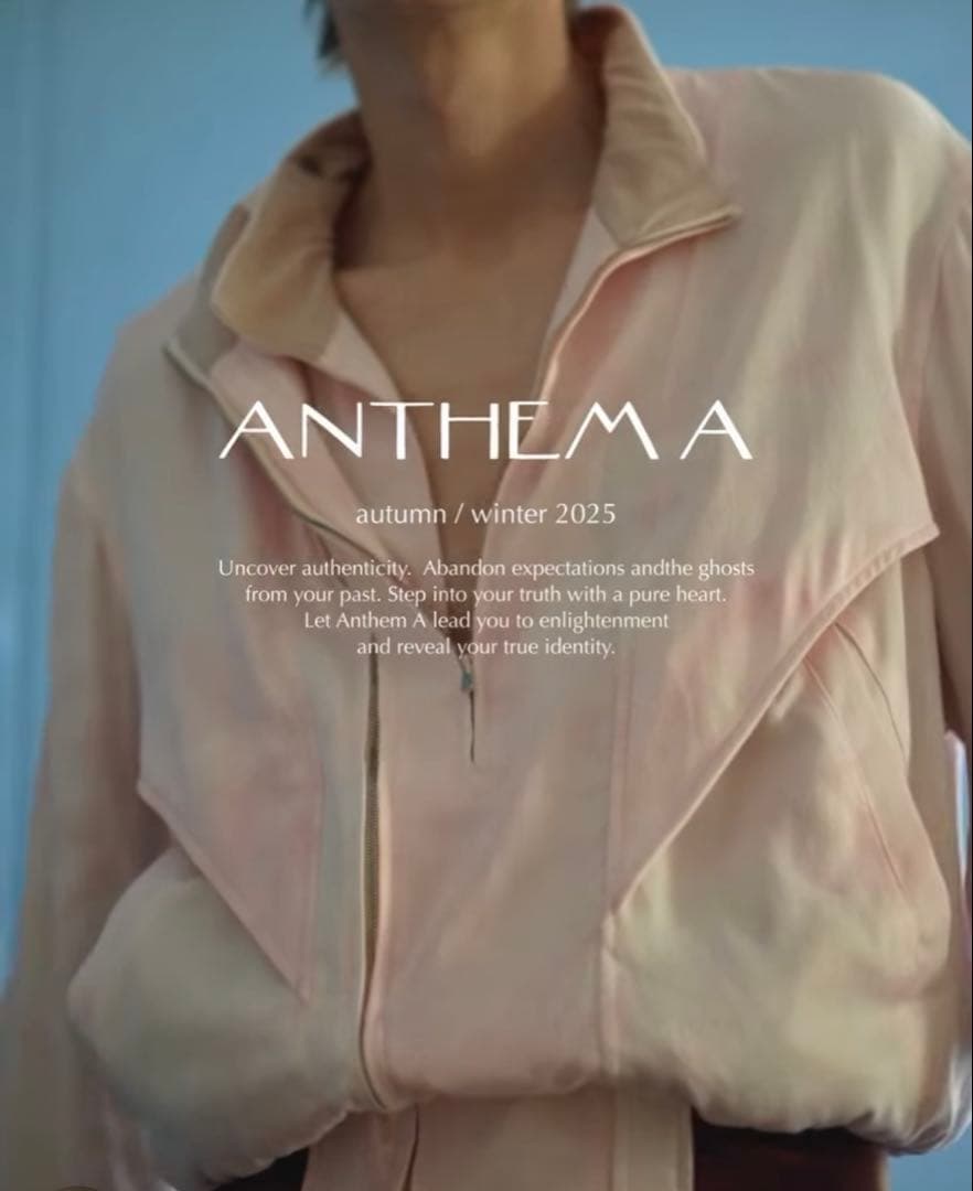 ジャケット・アウター ANTHEM A FROSTING SATIN RIDING JACKET