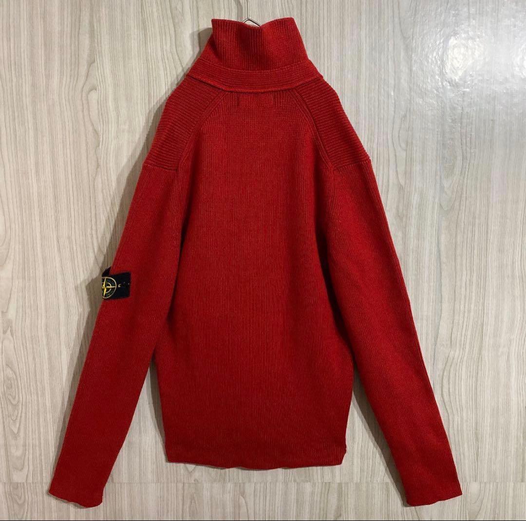 STONE  ストーンアイランド ハイネック ニット 赤