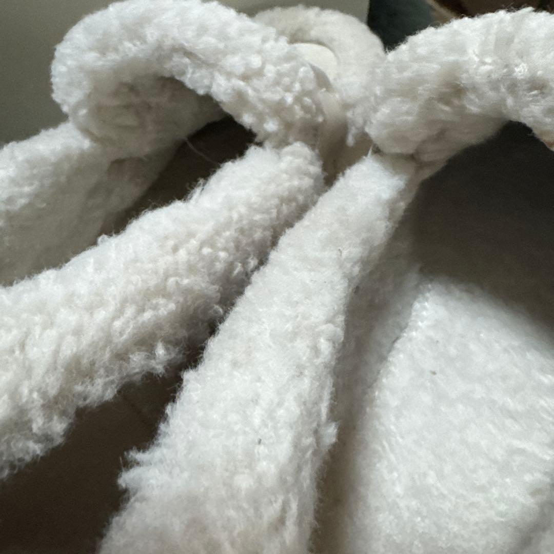 極美品ヒルズアヴェニュー ボア厚底 ローファータンクソール ストーミ アイボリー