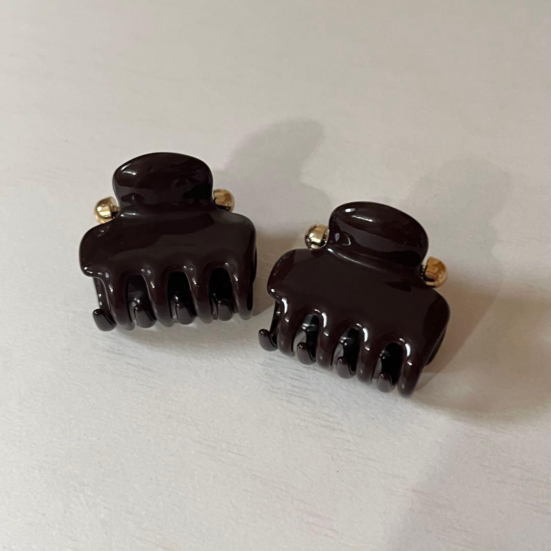 plage undo CLAW CLIP ヘアクリップ ブラウン