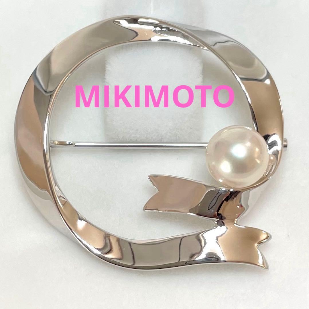ミキモト　パールブローチ　入学式　卒業式　あこや真珠　本真珠　コサージュ
