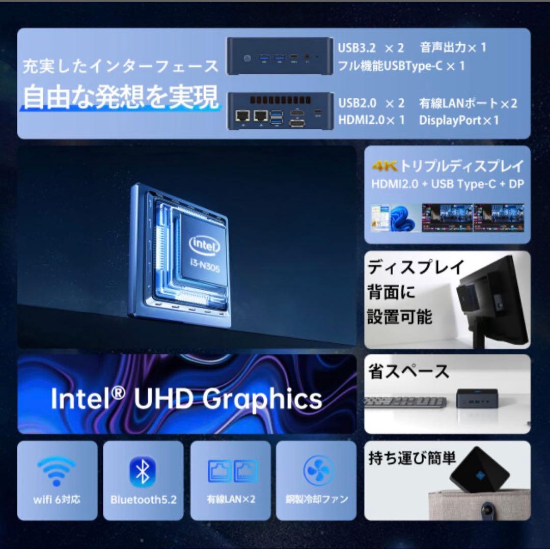 【新品未使用】ミニPC