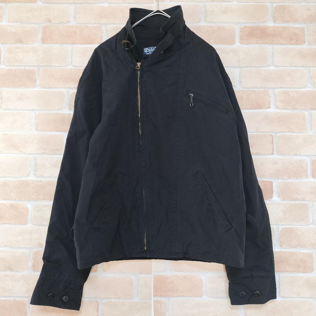 90sポロバイラルフローレン コットンダブルライダース スウィングトップ M