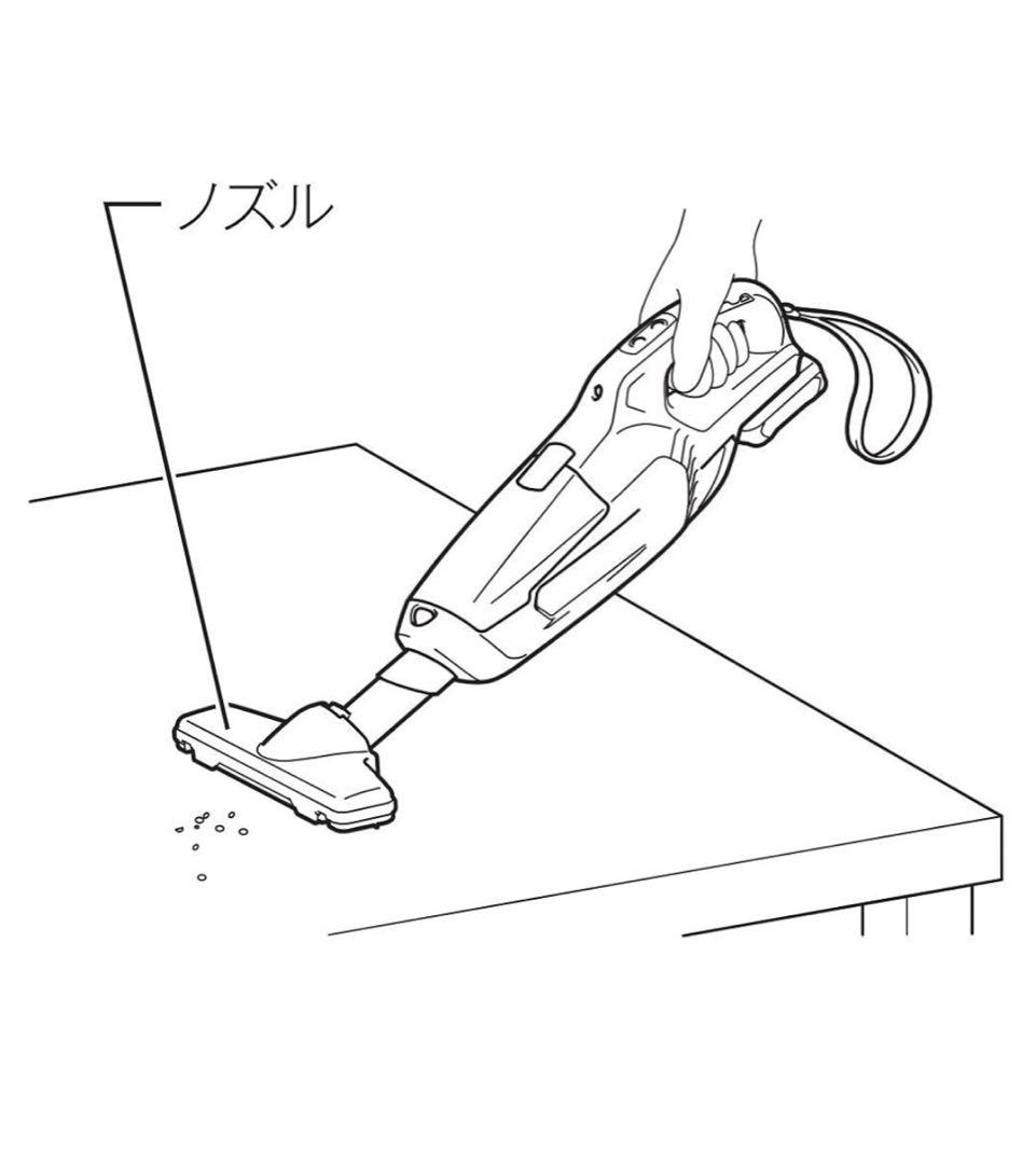マキタ コードレス掃除機CL107 紙パック式 CL107FDSHW