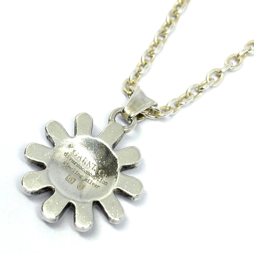 【GARNI】太陽 花 ペンダント 47cm SILVER ネックレス ガルニ