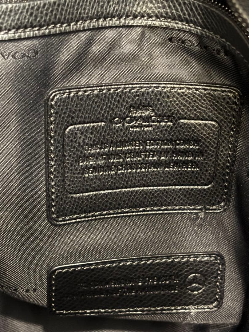 ● COACH コーチ　トートバッグ　レザー　ブラック