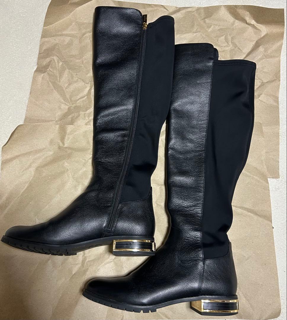 す*え様 MKロゴ ロングブーツ ブラック　美品