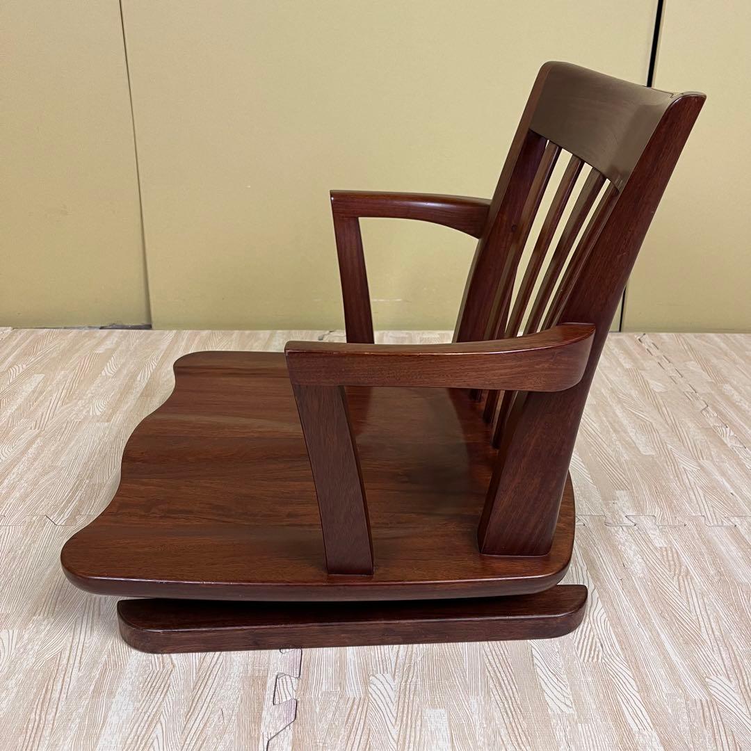 超希少　☆程度良好☆　大塚　ヴァン　回転式　ローチェア　天然木　ブラウン