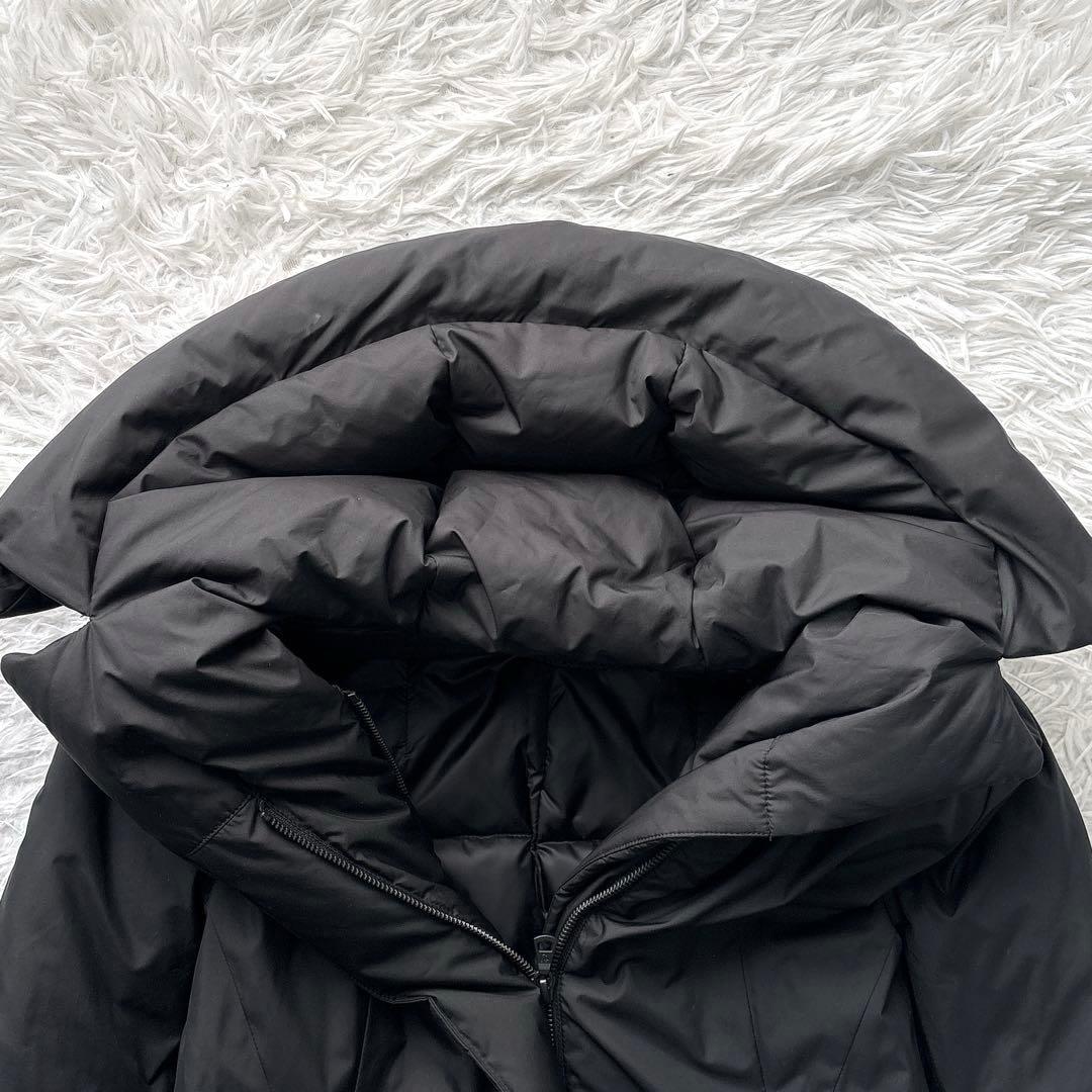 美品✨UNIQLO +J ジルサンダー ロングダウンコート フード ブラック S