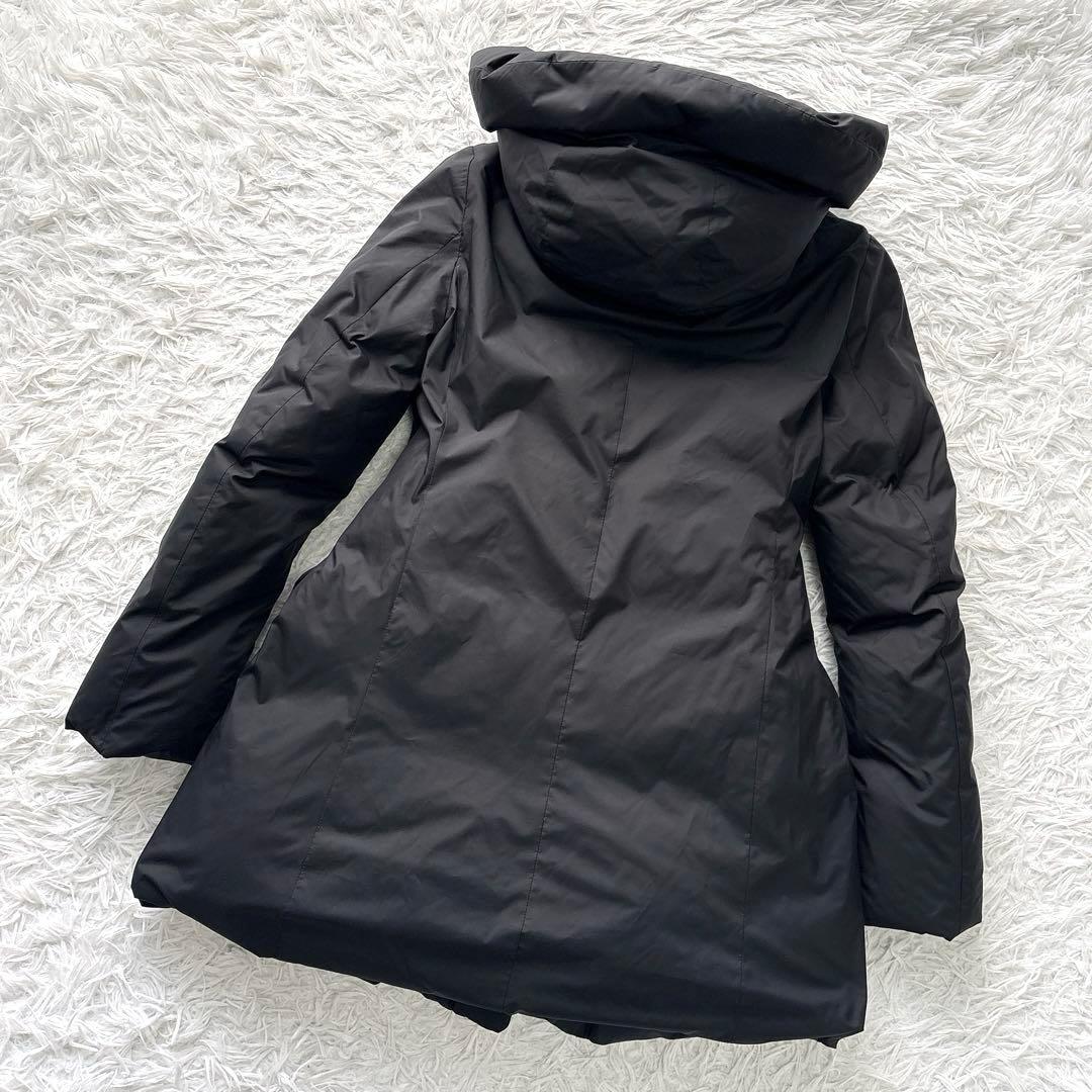 美品✨UNIQLO +J ジルサンダー ロングダウンコート フード ブラック S