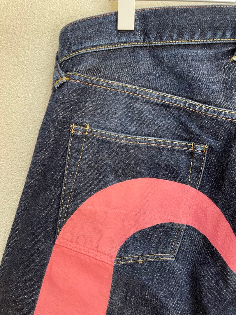 EVISU No.2 Lot.2000 W38×32 ピンク大黒　日本製　カモメ