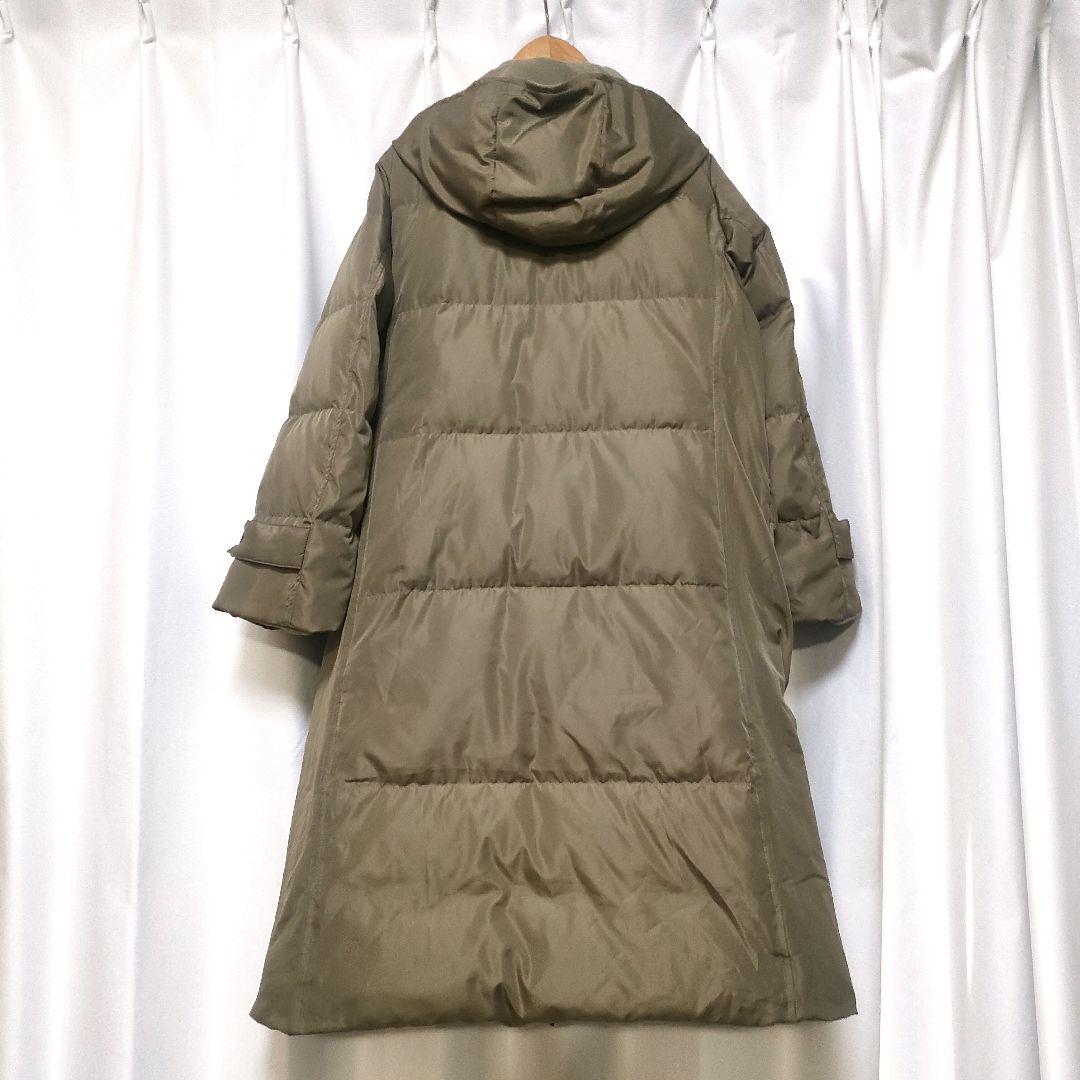 【美品】リブインコンフォート くぼっち 撥水ロングダッフルダウンコート MP