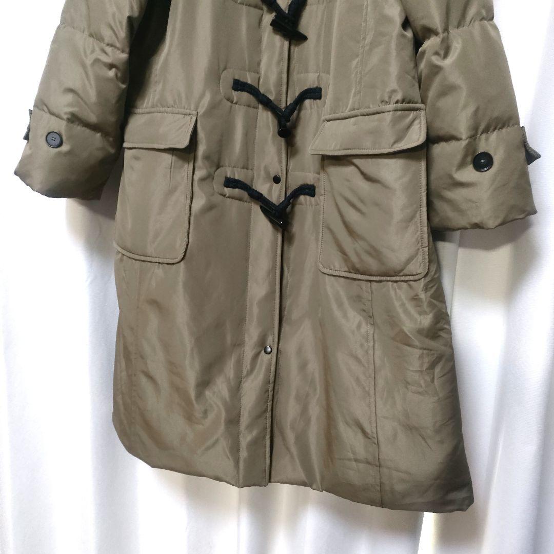 【美品】リブインコンフォート くぼっち 撥水ロングダッフルダウンコート MP