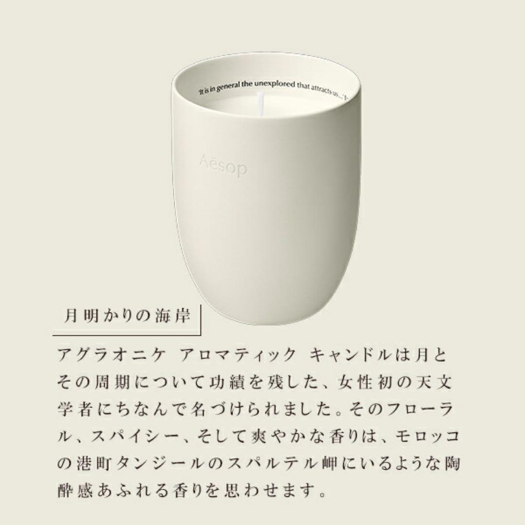 イソップAesopアグラオニケアロマティックキャンドルおしゃれアロマキャンドル