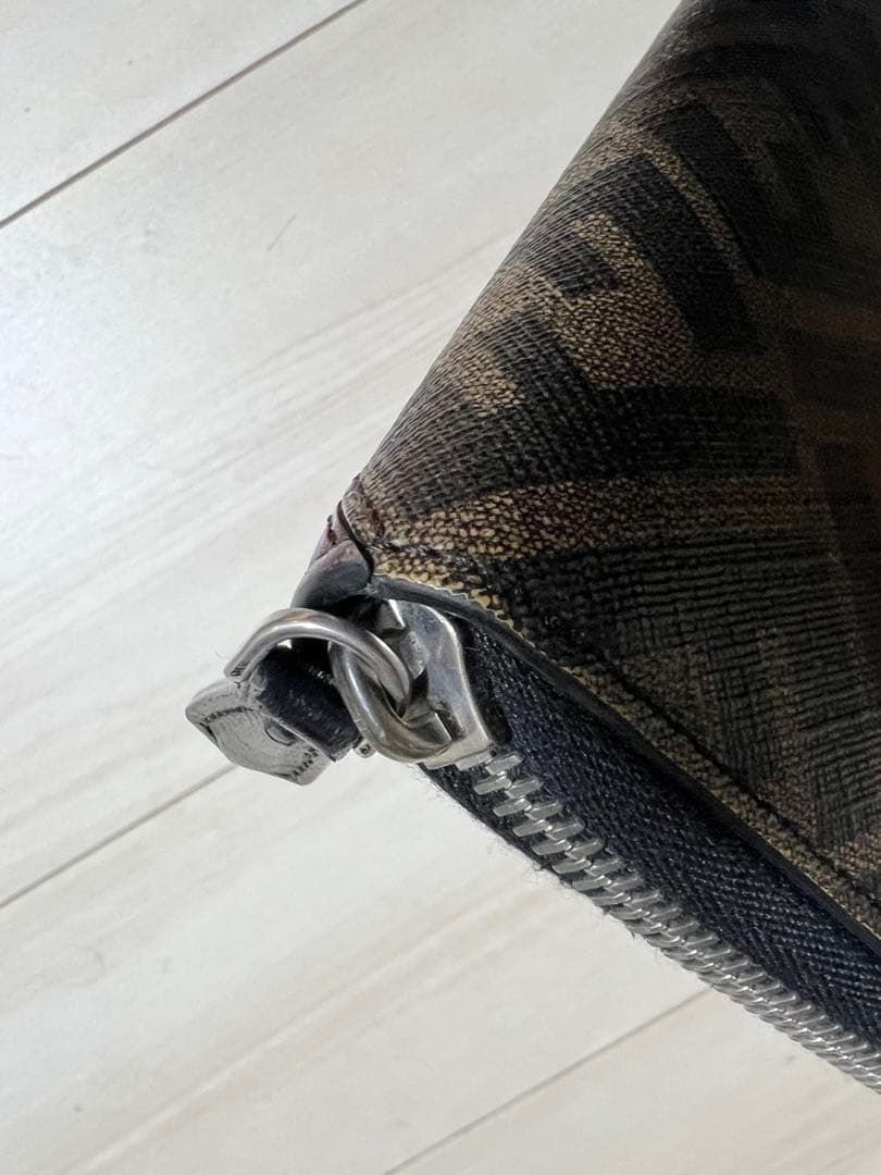 Fendi ジッパー式長財布 モノグラム柄