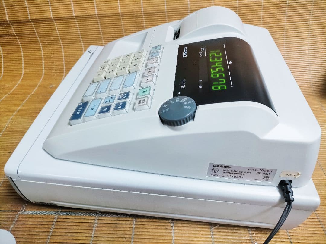 カシオレジスター　100ER　簡単便利特殊　送料込　615000