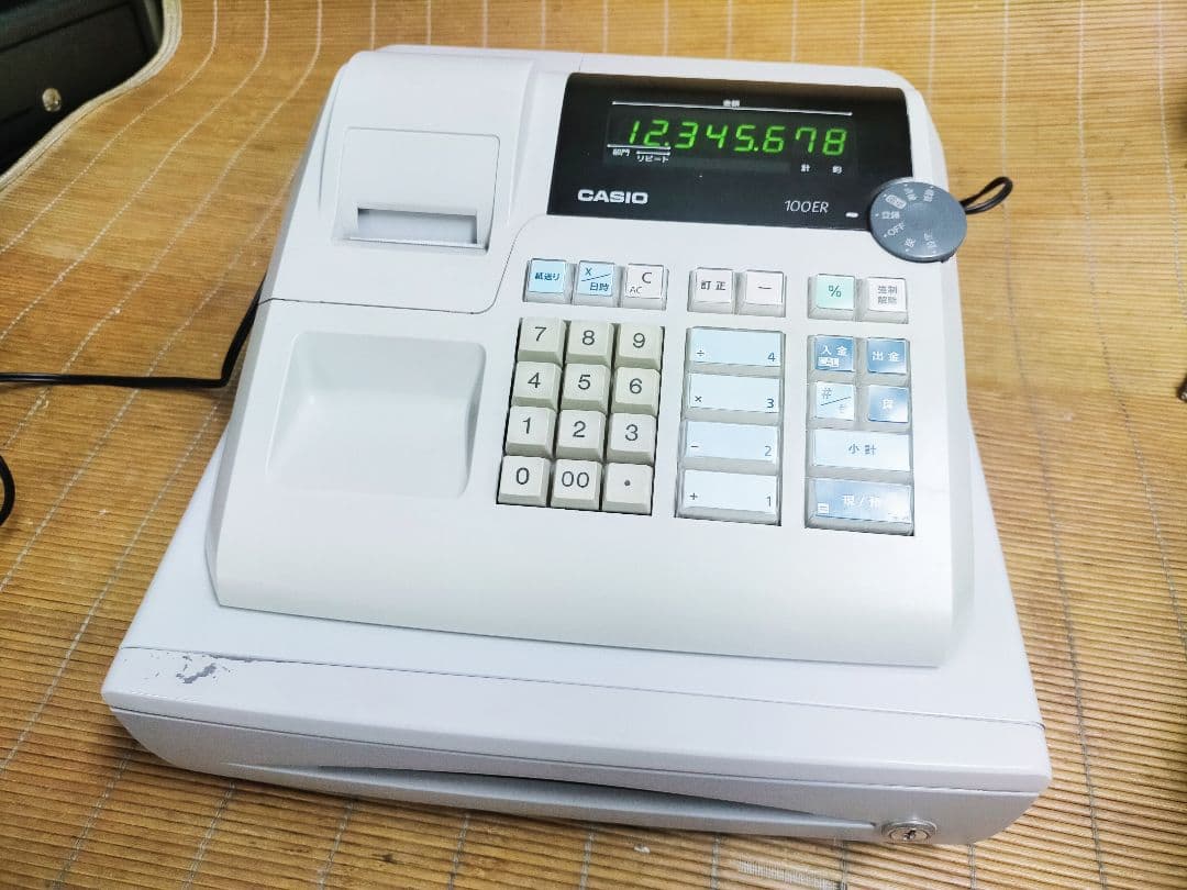 カシオレジスター　100ER　簡単便利特殊　送料込　615000