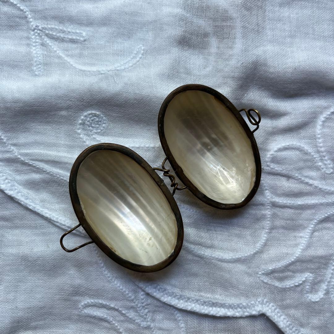 フランスアンティーク　シェルケース　マザーオブパール　ロザリオケース