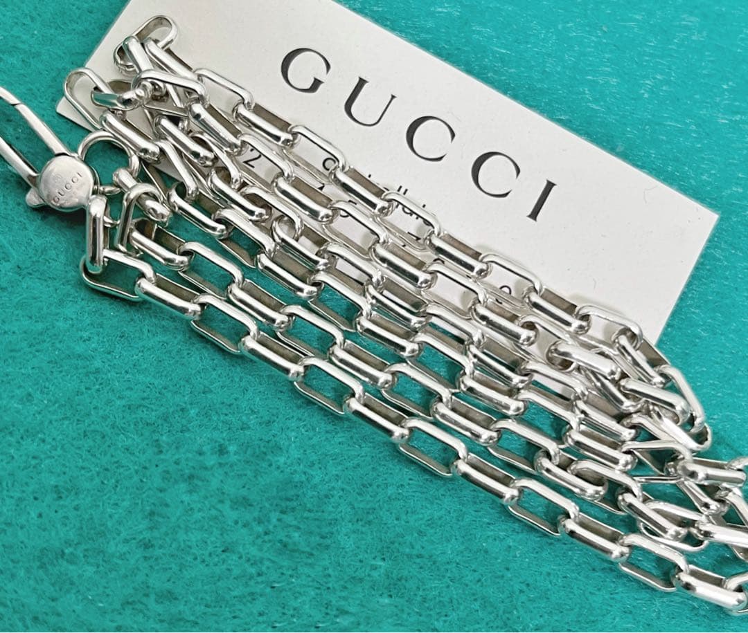 美品‼️GUCCI 3.8ミリ　シルバー925 チェーンネックレス