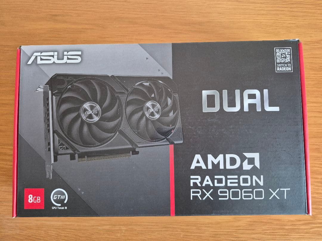 美品 ASUS Dual Radeon RX 9060 XT 8GB