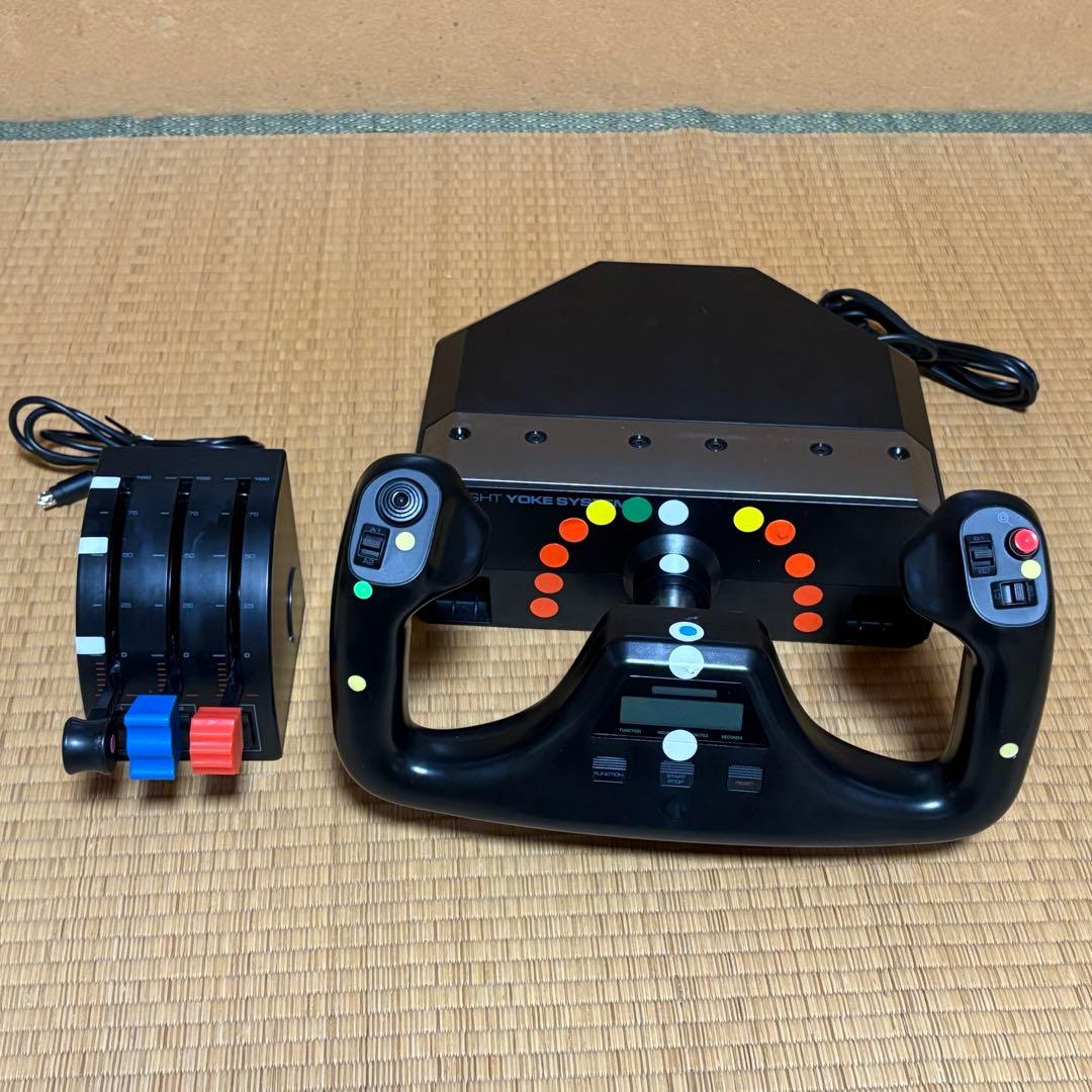 PC用ゲームコントローラー・コンバーター Logicool FLIGHT YOKE SYSTEM