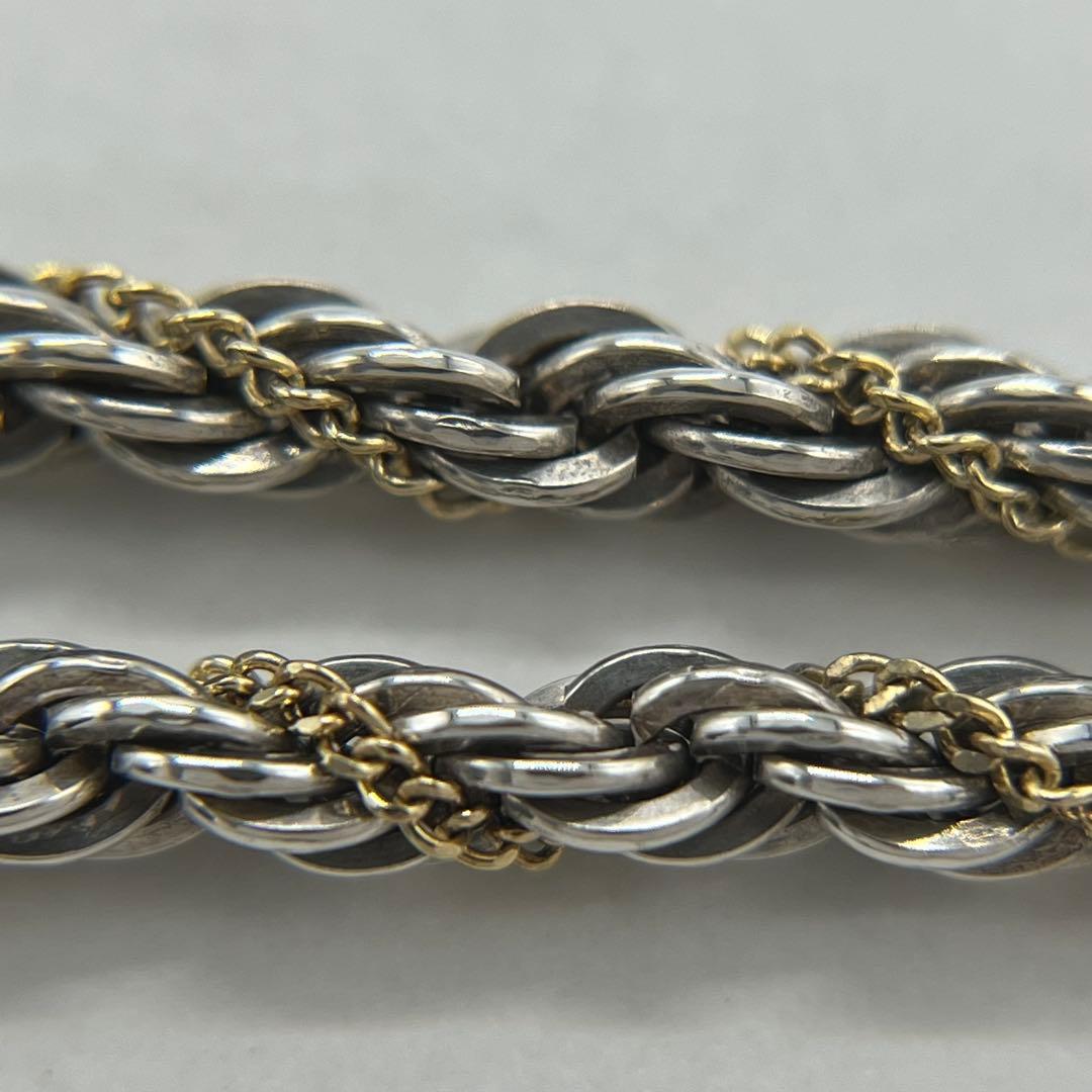 ティファニー TIFFANY ツイストロープ チェーン ネックレス コンビ