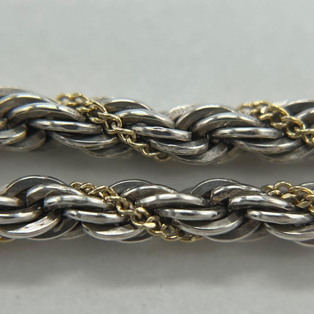 ティファニー TIFFANY ツイストロープ チェーン ネックレス コンビ