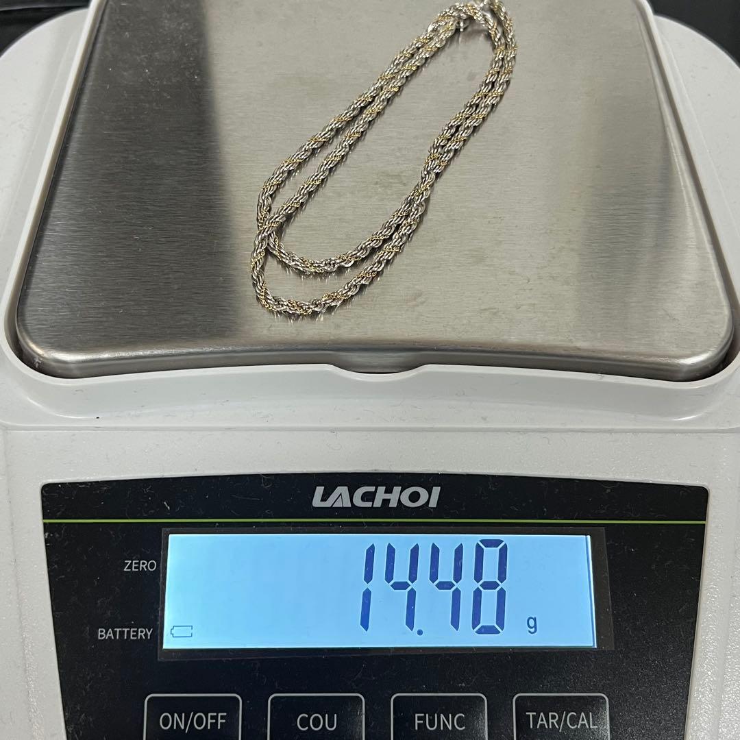 ティファニー TIFFANY ツイストロープ チェーン ネックレス コンビ