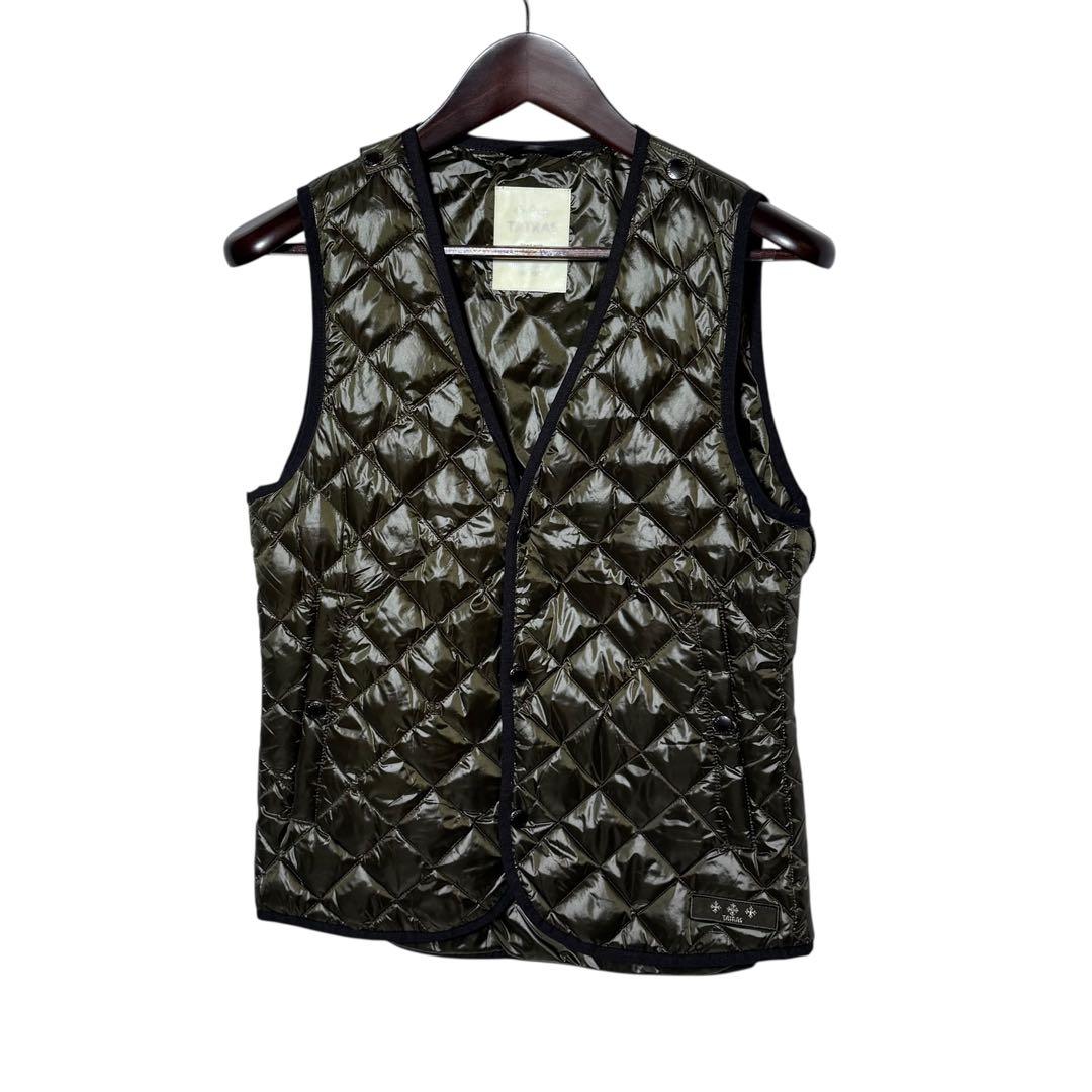 極美品✨ TATRAS インナーダウンベスト モスグリーン 02 キルティング