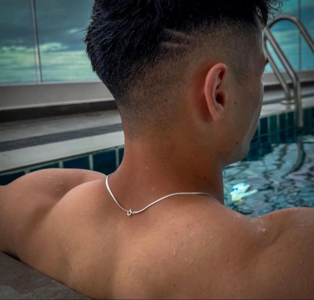 【新品未開封】ディファレントネックレス　シルバー　　53cm ジョージ