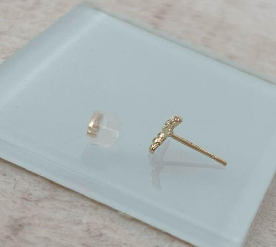 ペコ　K18YG 蜂　ミツバ　ピアス　片耳用