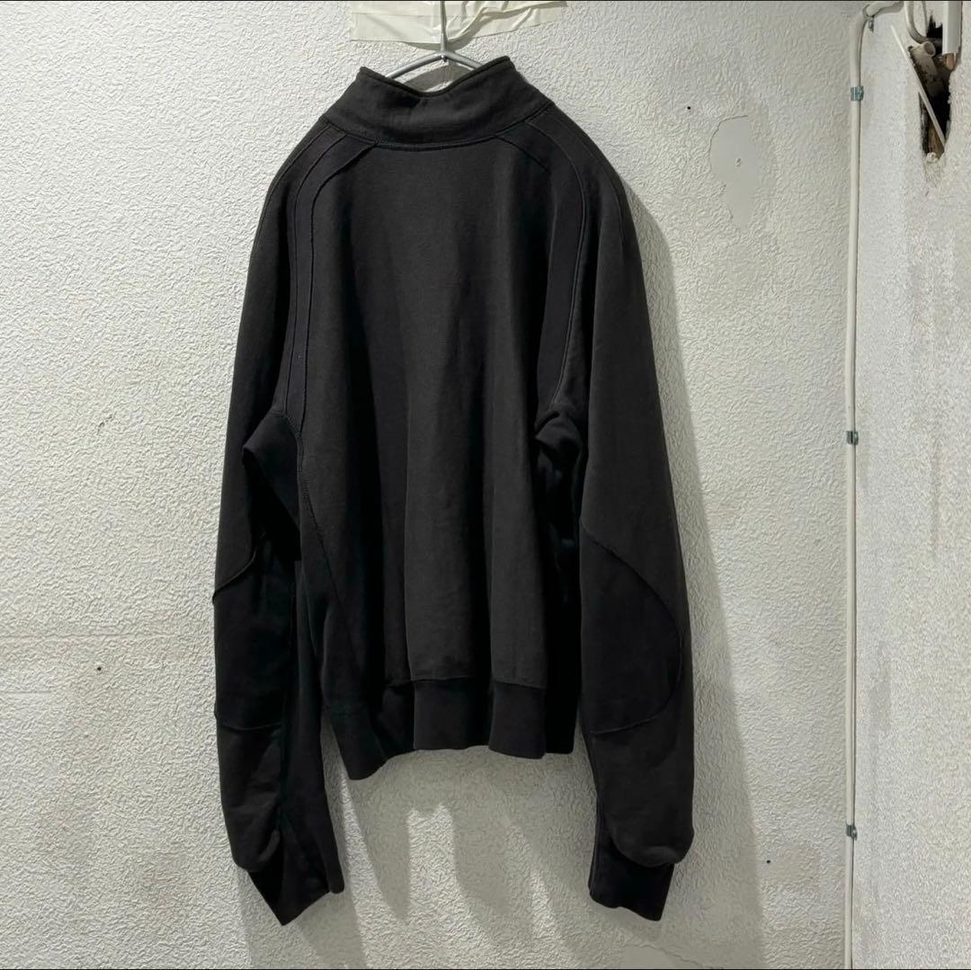 jianye ジェンイェ23aw solid zip top チャコール