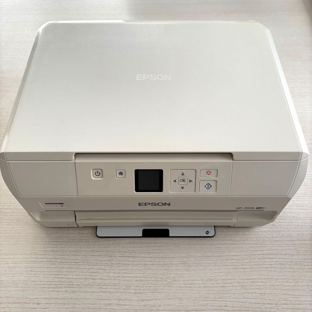 EPSONインクジェットプリンター カラリオ EP-707A インク有り