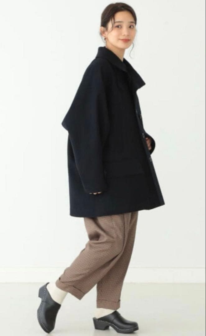 Haversack x BEAMS BOY 別注ピーコート ネイビー