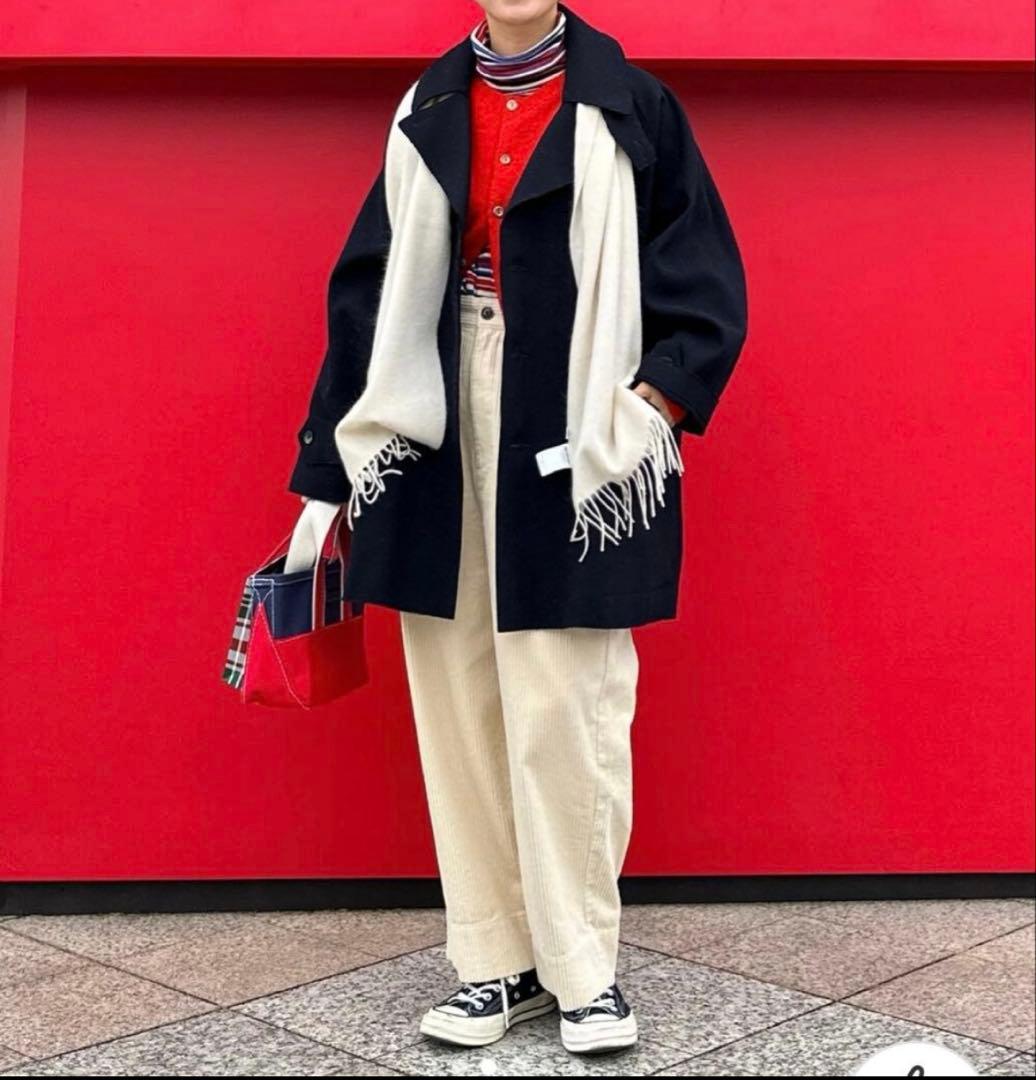 Haversack x BEAMS BOY 別注ピーコート ネイビー