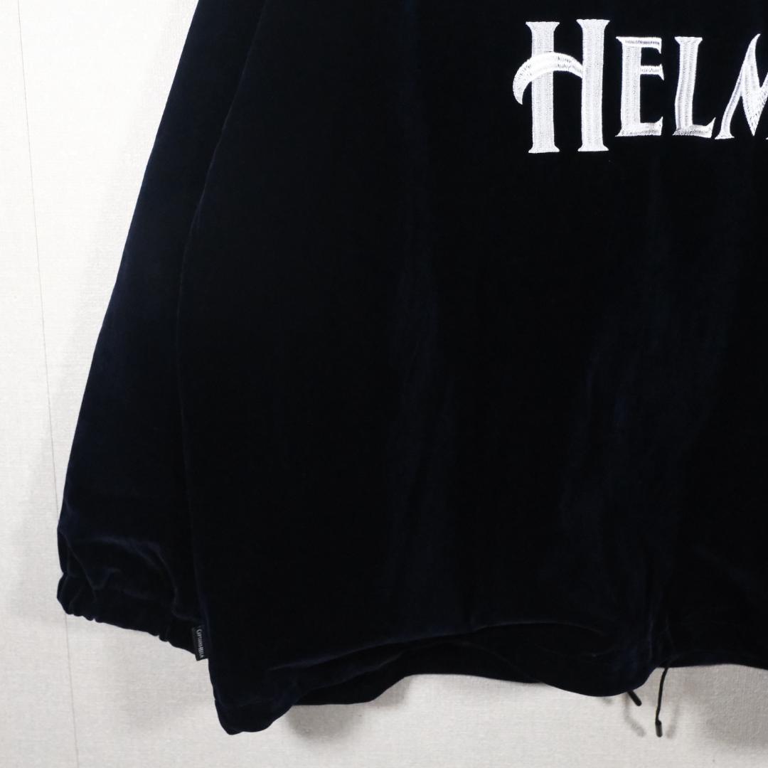 キャプテンズヘルム ロゴベロア コーチジャケット NAVY XL