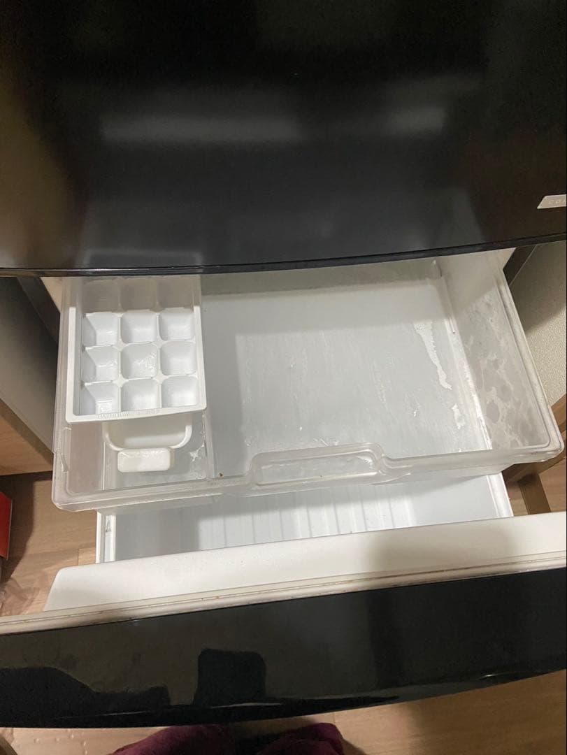 Panasonic ブラック冷蔵庫 2ドア前開き