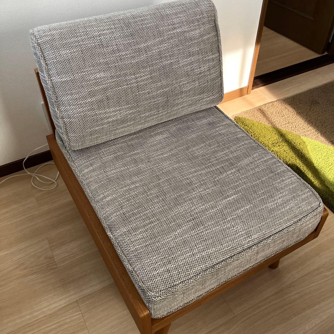 unico 1人掛けソファ グレー 受注生産品 アルベロ