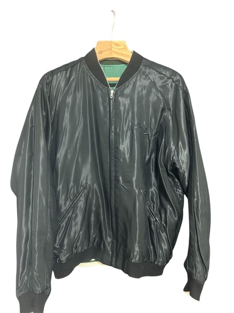 スカジャン　Lサイズ　テーラー東洋　BEAMS　虎刺繍　緑金