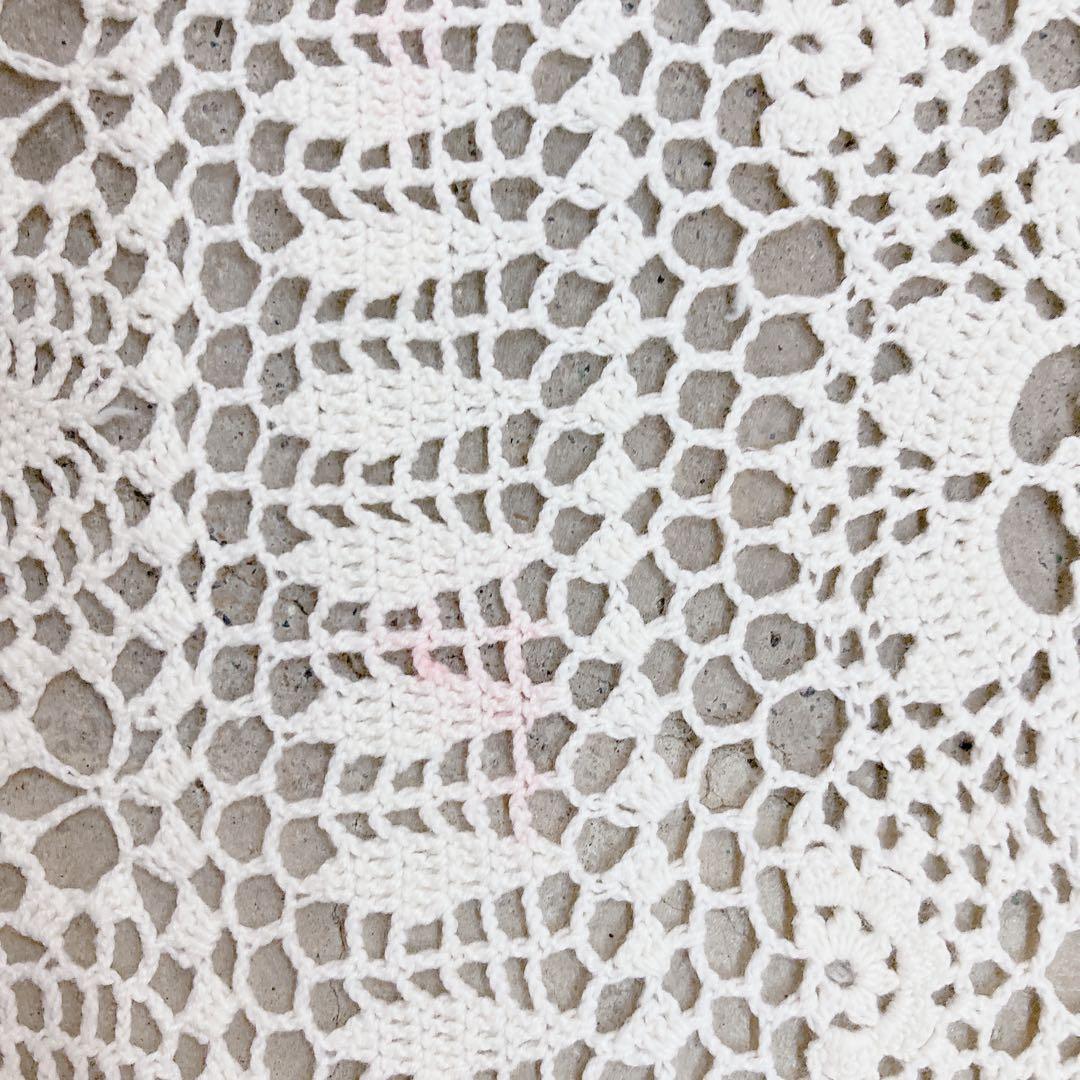 アンティーククロス 大判 カーテン クロッシェ