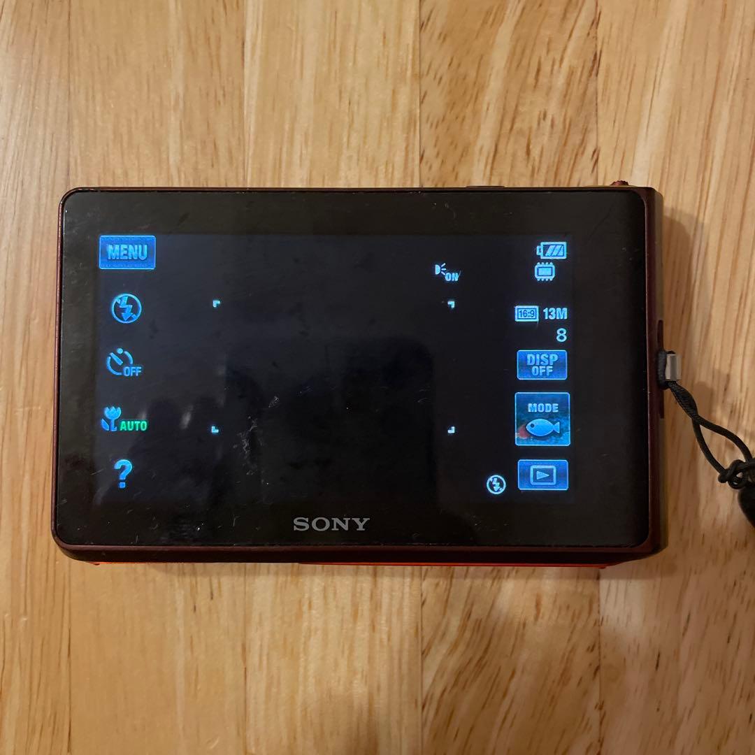 Sony Cyber-shot コンパクトデジタルカメラ オレンジ