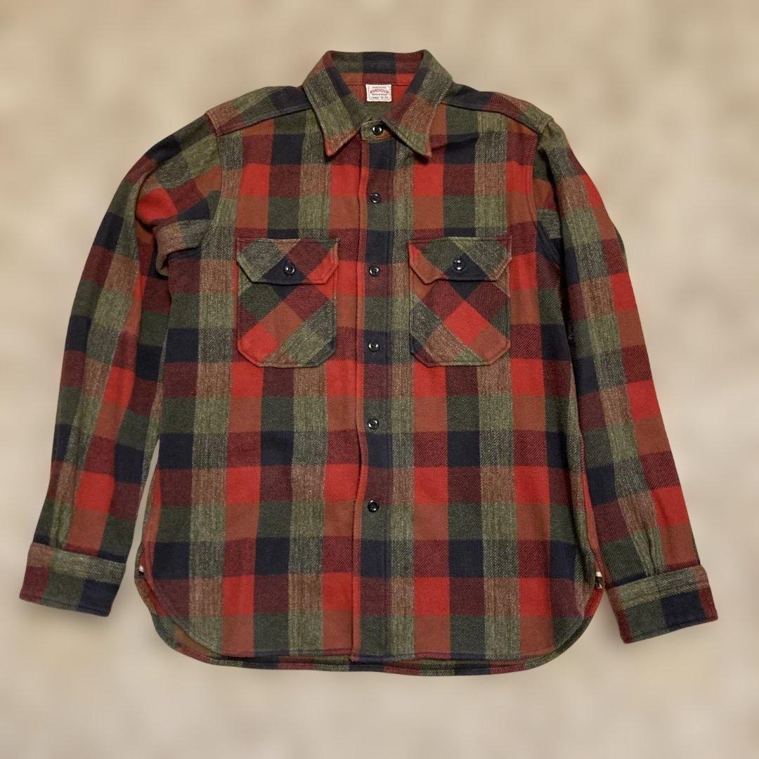 ウエアハウス　ブロックネルシャツ　Lサイズ 美品