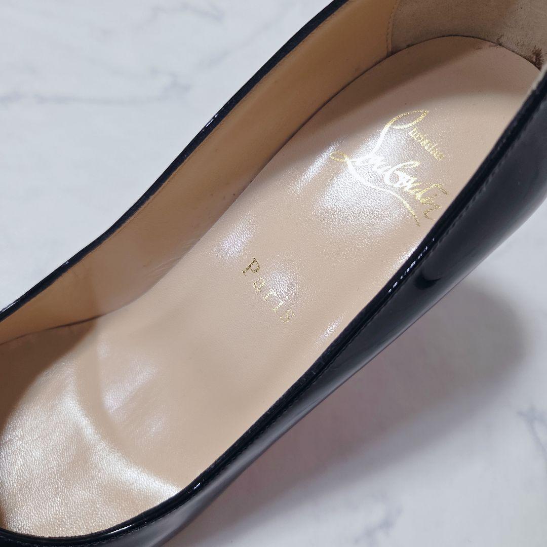 未使用✨クリスチャンルブタン パテントレザー パンプス ヒール 37.5