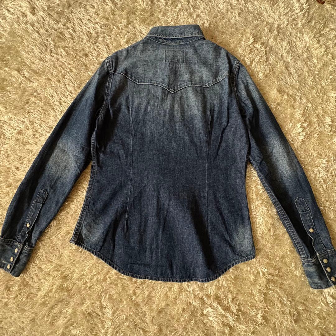 ラルフローレン ウエスタン ダンガリーシャツ デニム インディゴ サイズ4
