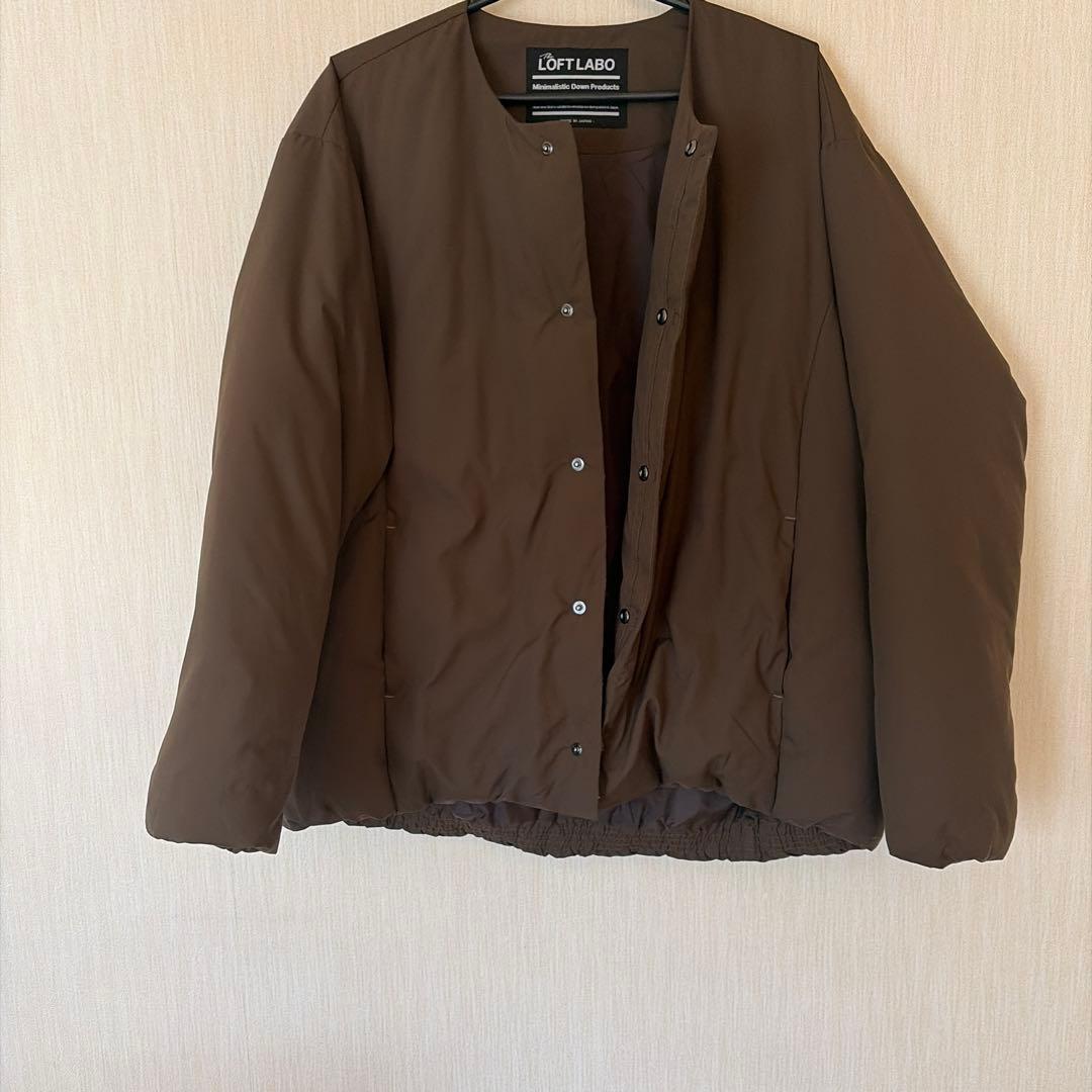 THE LOFT LABO ノーカラーダウンジャケット