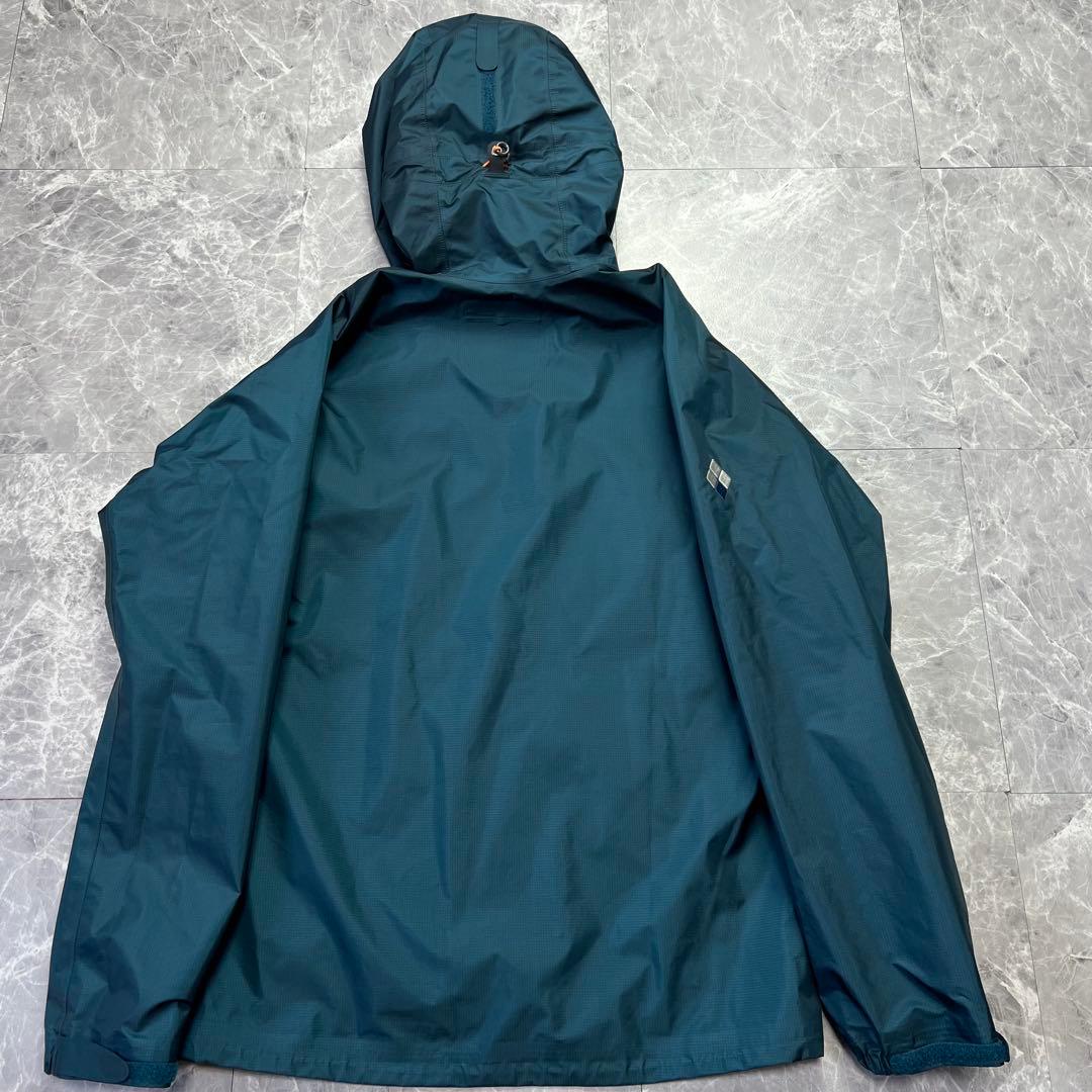 美品　モンベル　ストームクルーザー　ゴアテックス　ブルーグリーン　登山　メンズ