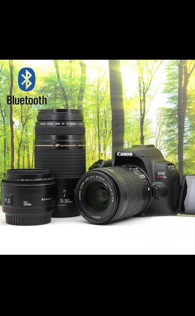 スマホ転送機能付☆Canon Kiss X10トリプル☆動画も写真も最高一眼レフ