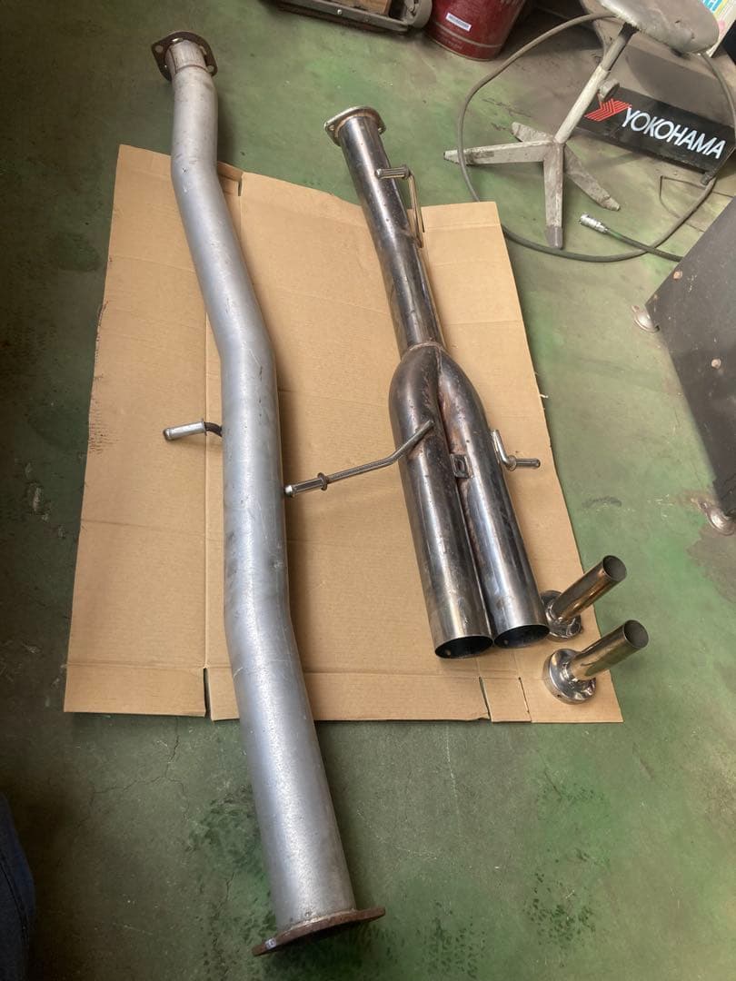 スバル　インプレッサWRX GDA サムライパワー　デュアルストレートマフラー